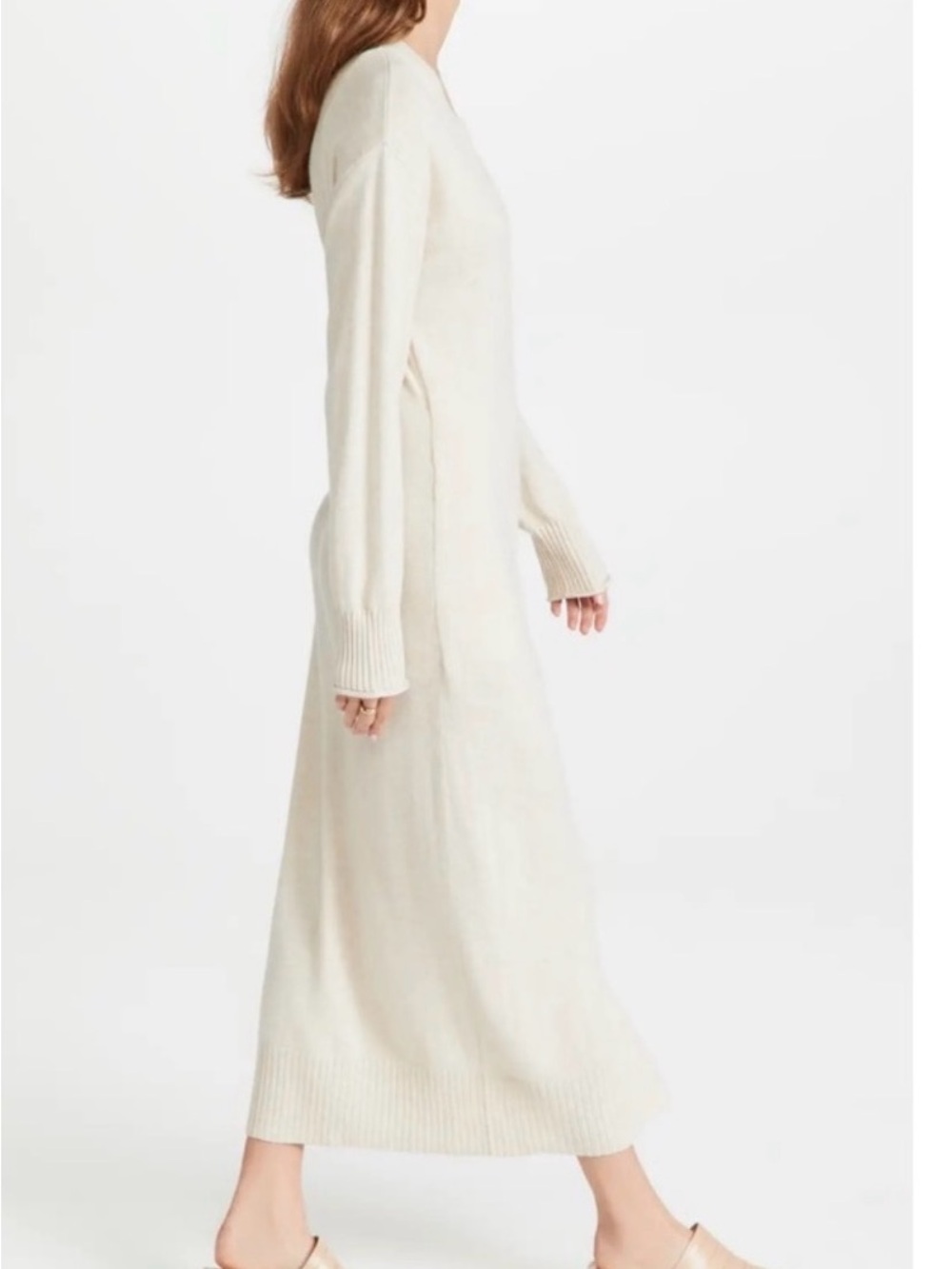 Jonathan Simkahi Evalynn Beige Knit Sweater Dress - Picture 4 of 8
